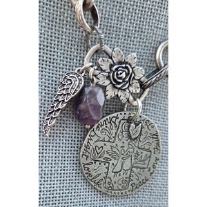 Please Protect & Guide This Sweet Soul Love Mom Charm Necklace Jes MaHarry OOAK